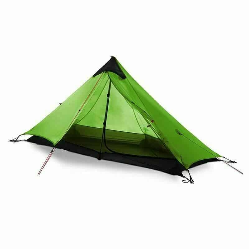 3FULGear Lanshan 1 / 4 Season / Forest  Green Hiking Pole Tent
