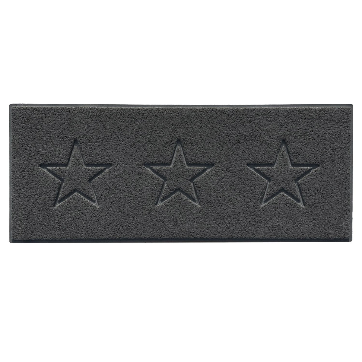 Indoor Spaghetti Door Mat Embossed Star - Dark Grey 150cm x 60cm