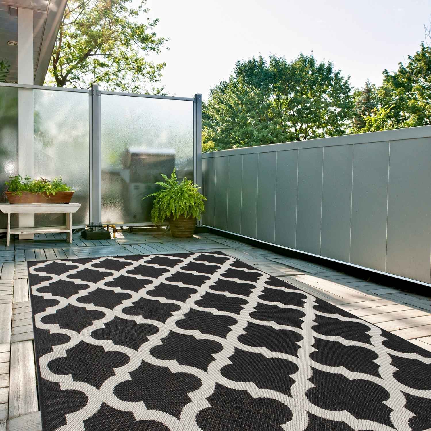 Ecology Outdoor Rug Black