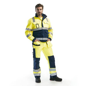 Hi-vis yellow/navy blue