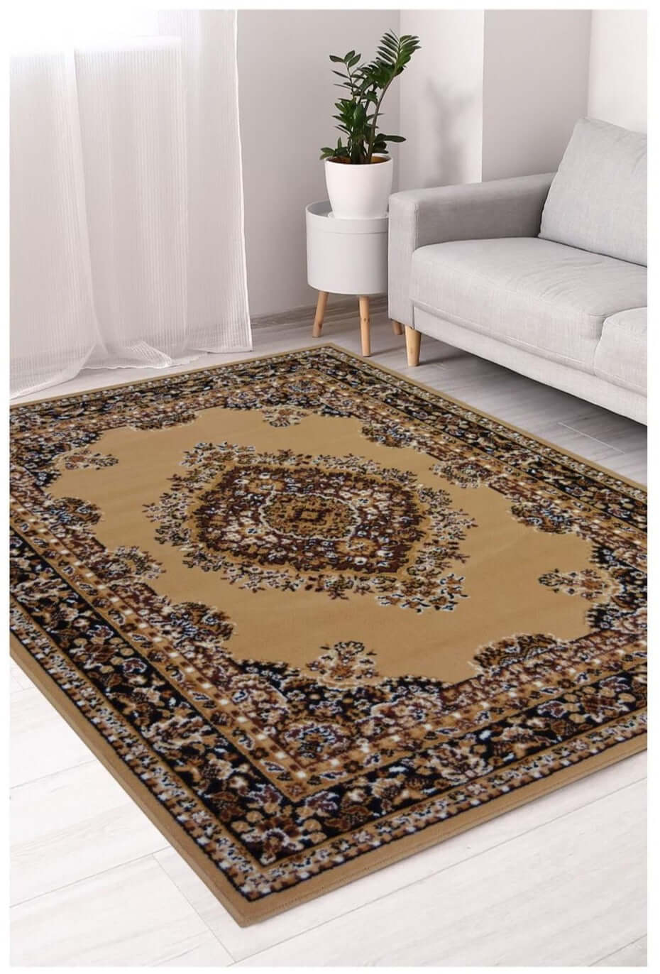 Maestro Traditional Brown Rug