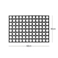 Honeycomb Style Recycled Rubber Eco Doormat 60 x 40cm Small