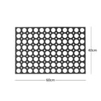 Honeycomb Style Recycled Rubber Eco Doormat 60 x 40cm Small