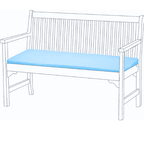 Blue Outdoor Waterproof Bench Cover