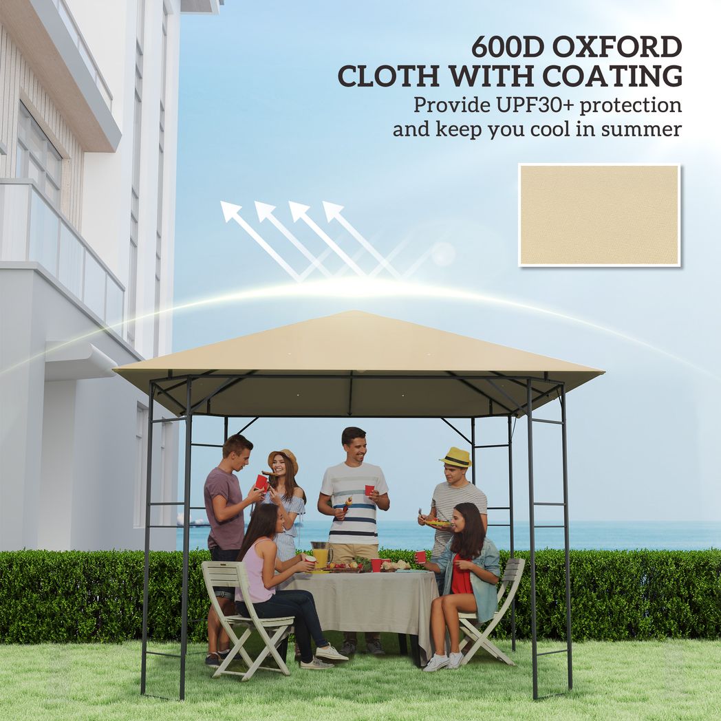 3 x 3(m) Gazebo Canopy Replacement Cover with Drain Holes