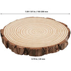 10 PCS Natural Wood Slices 18-20cm Unfinished Round Log Discs