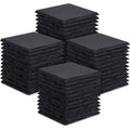 48 Piece Square Black Slate Coasters for Laser Engraving