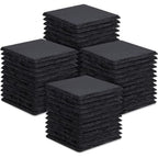48 Piece Square Black Slate Coasters for Laser Engraving