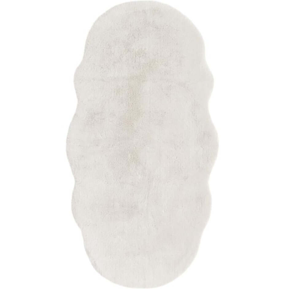 Luxury White Faux Fur Rug 70X140 cm