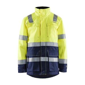 Hi-vis yellow/navy blue