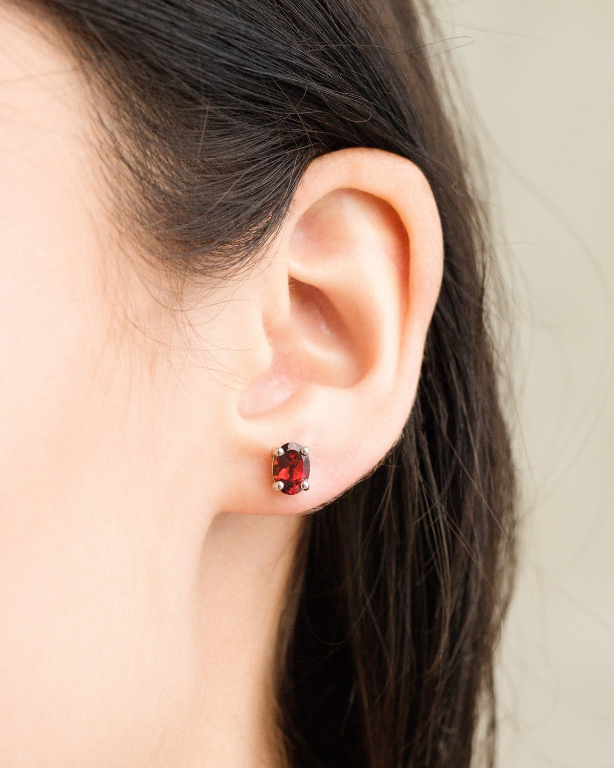 Complete Set - Garnet Jewellery Set in Sterling Silver