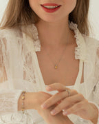 Citrine Solitaire Pendant Necklace in Sterling Silver