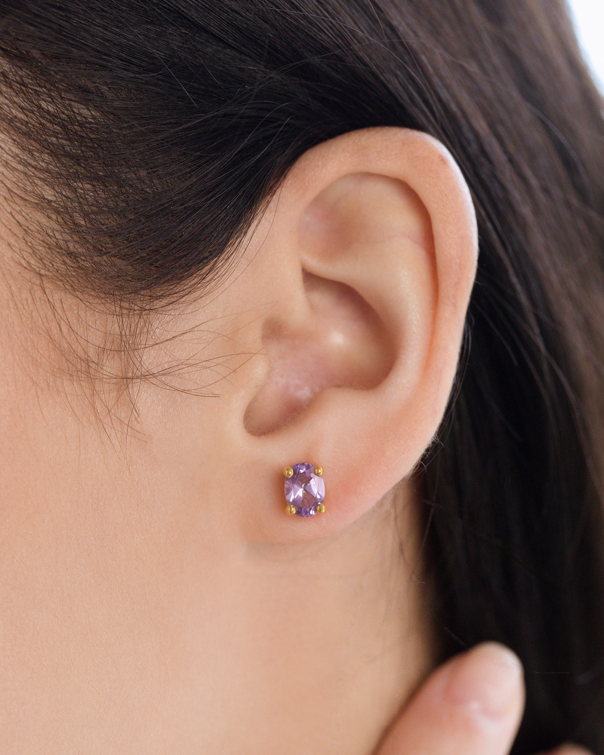 Mini Set 1 - Amethyst Jewellery Set in 18k Gold Vermeil