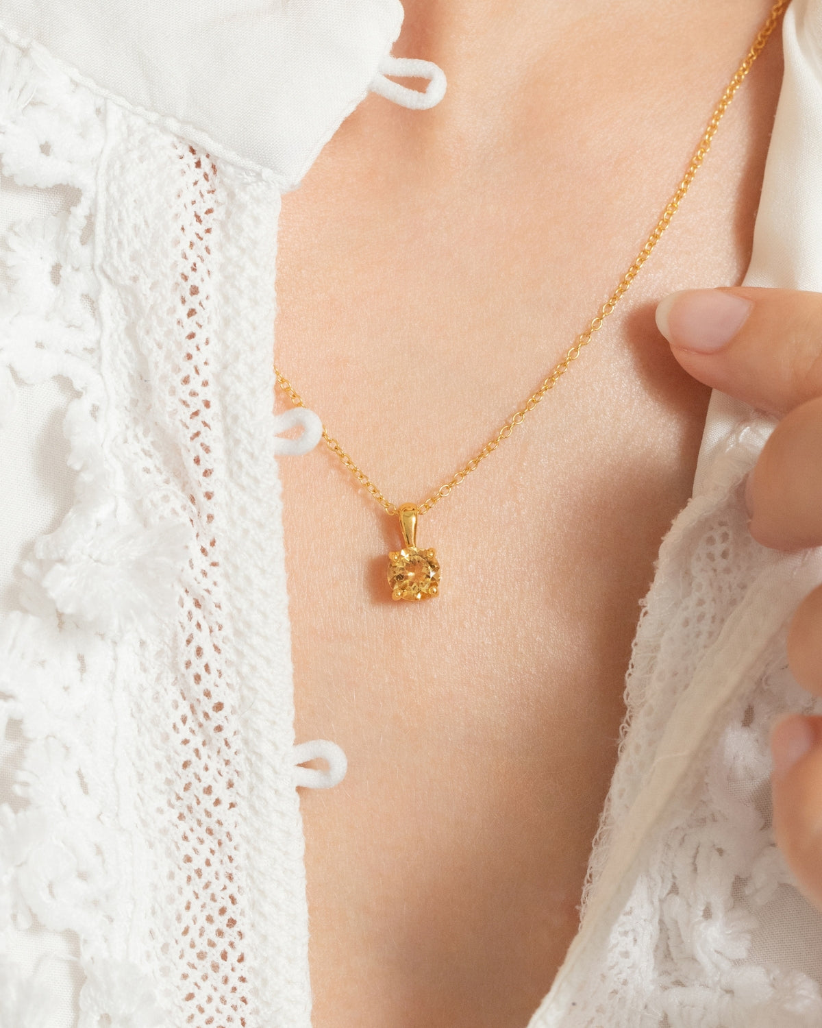 Citrine Everyday Jewellery Gift Set in 18k Gold Vermeil