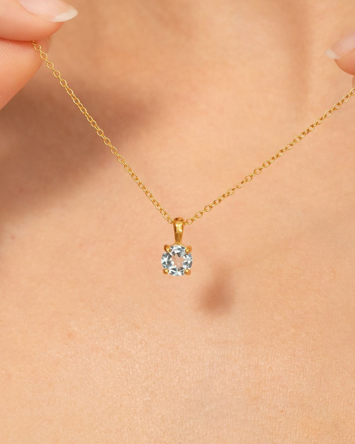 Blue Topaz Everyday Jewellery Gift Set in 18k Gold Vermeil
