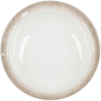 Jazz Round Melamine Bowl with Crackle-Finished Border 15" x 5"