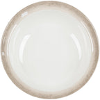 Jazz Round Melamine Bowl with Crackle-Finished Border 18" x 6"
