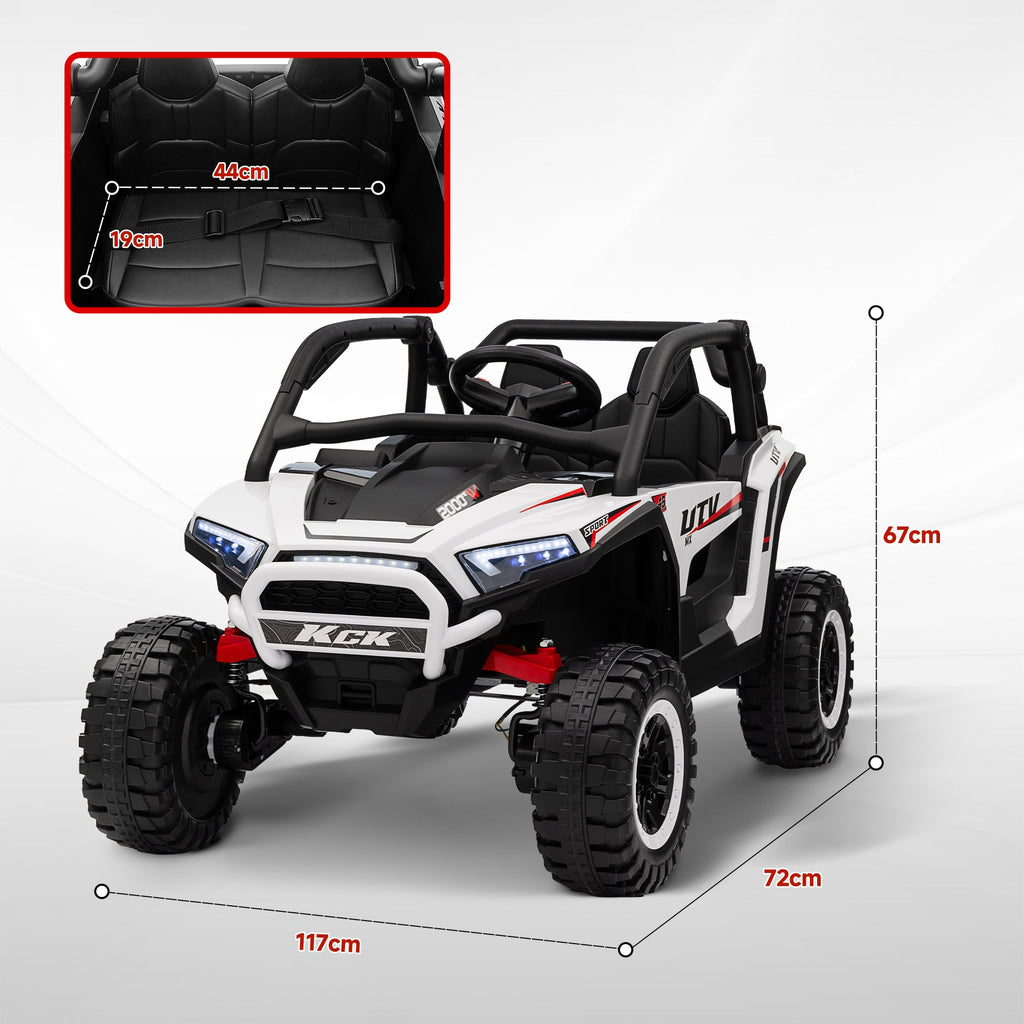 2 Seater 24V 7AH Ride on Truck w/ Spring Suspension
