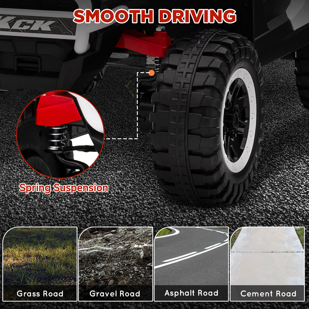 2 Seater 24V 7AH Ride on Truck w/ Spring Suspension