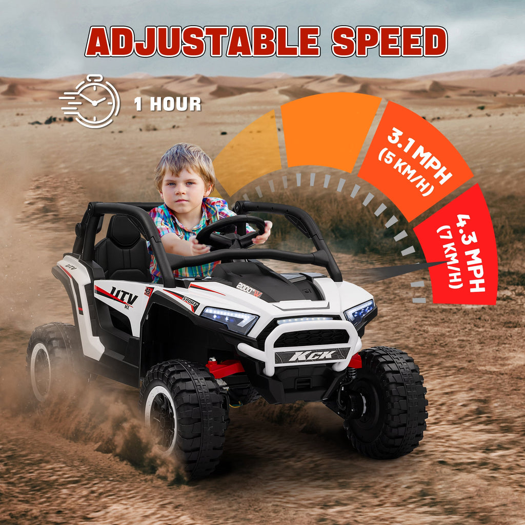 2 Seater 24V 7AH Ride on Truck w/ Spring Suspension