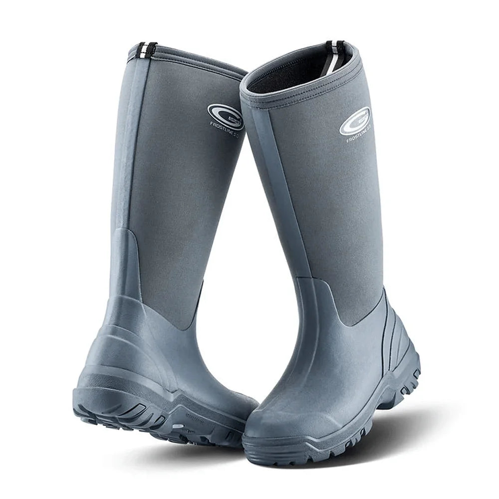 Grubs Frostline Neoprene Insulated Waterproof Wellington Boots STORMY GREY