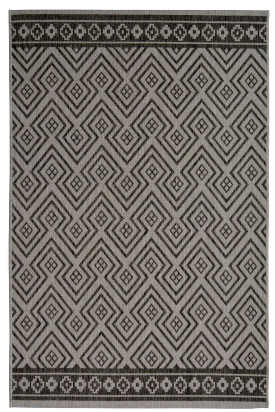 County Geo Grey Indoor/Outdoor Rug 160X230 cm