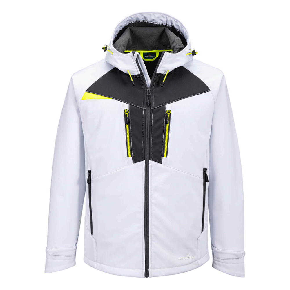 Portwest DX474 DX4 Water Resistant Softshell Work Jacket Various Colours White