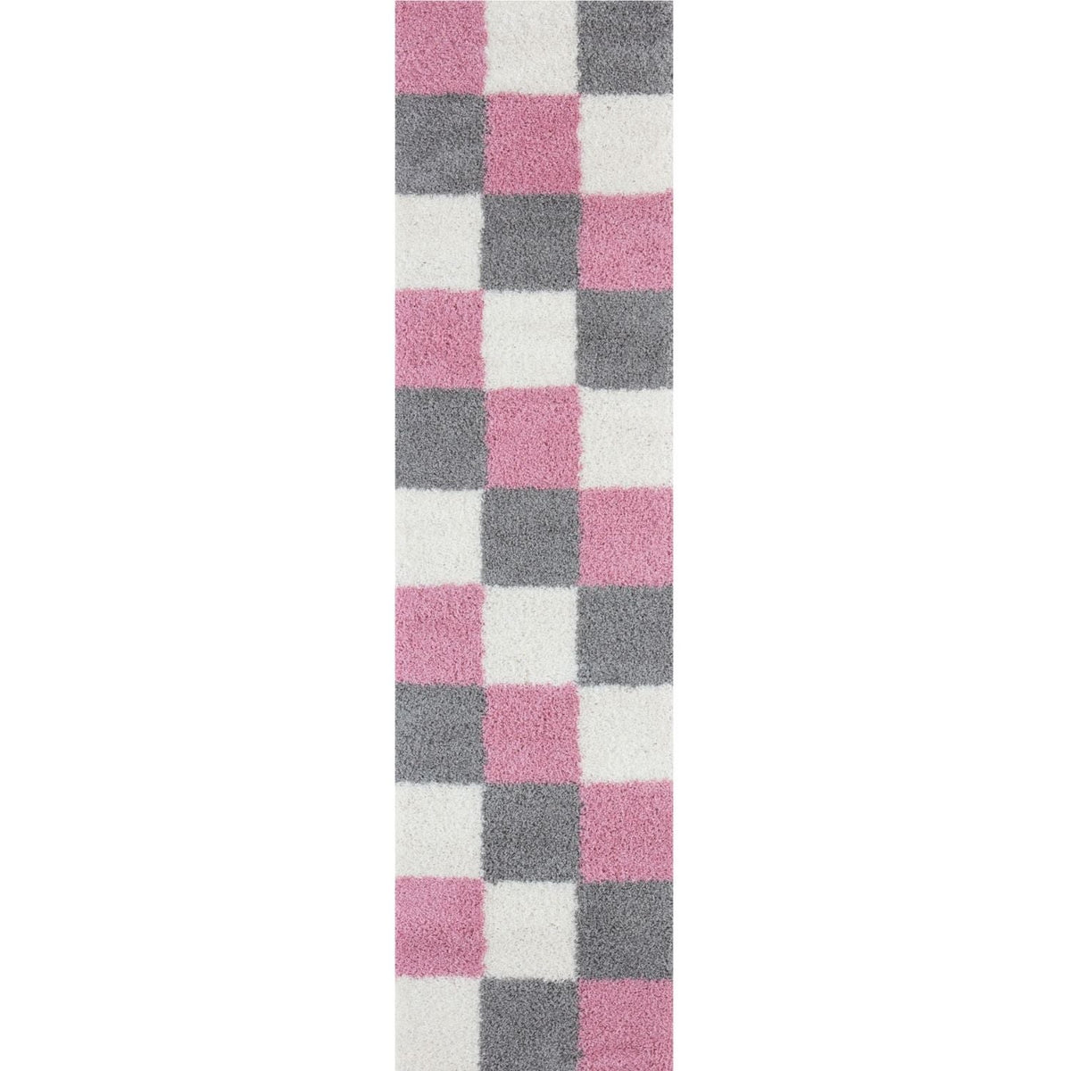 Myshaggy Geometric Pink Rug 80X300 cm
