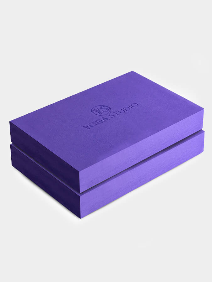 Yoga Studio EVA Yoga Block Twin Pack Purple