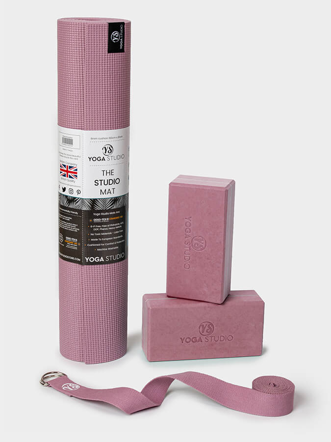 Yoga Studio Oeko-Tex Starter Yoga Set Dusty Pink