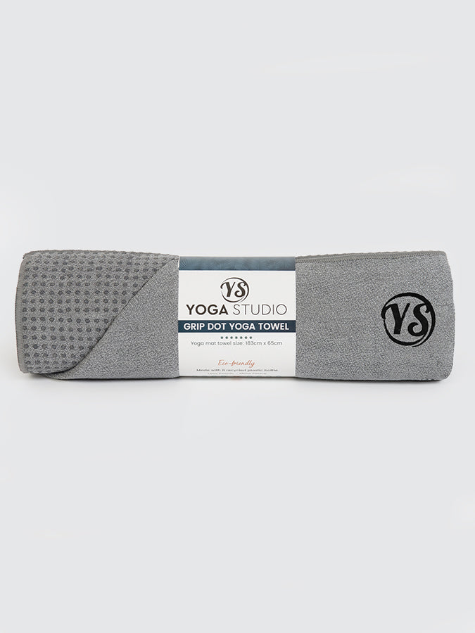 Yoga Studio Premium Grip Dot Yoga Mat Towels Grey