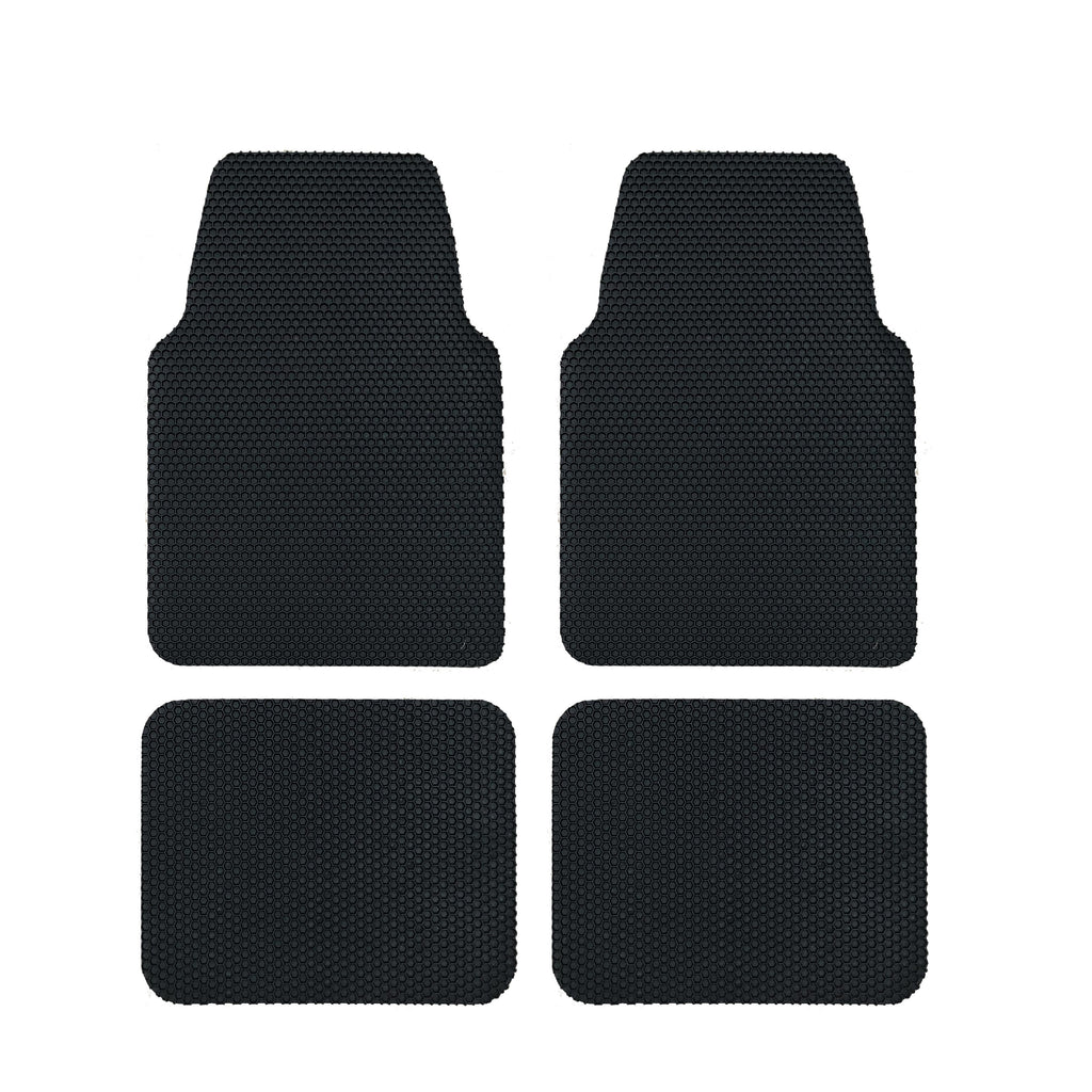 Universal Hex Dirt Catcher Anti-Slip Car Floor Mats 4pc - Regular