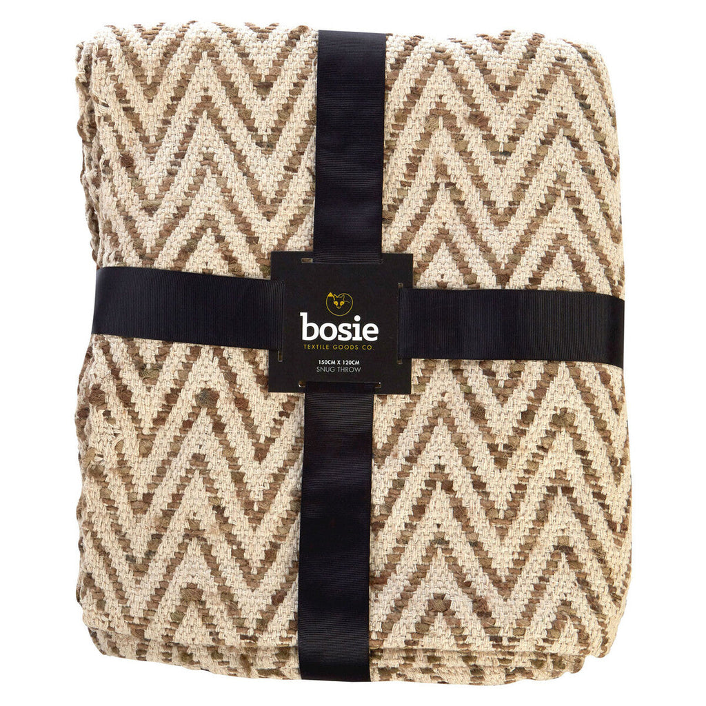 Beige Woven Throw