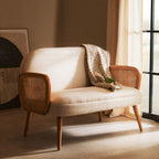 Beige Woven Throw