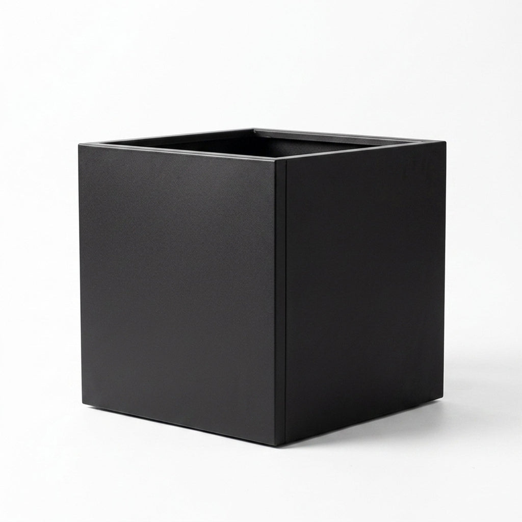 Galvanised Steel Black Cube Metal Planter 50cm x 50cm