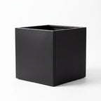 Galvanised Steel Black Cube Metal Planter 50cm x 50cm