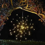 Solar Powered LED Starburst Pendant Light
