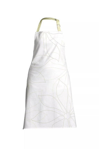 White Base Apron