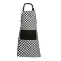 Black and White Check Apron