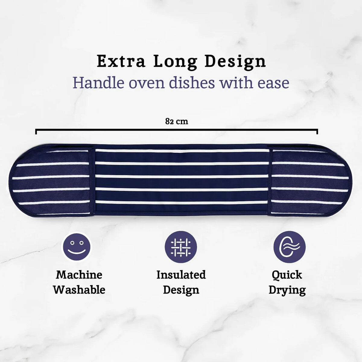 Navy Double Oven Glove