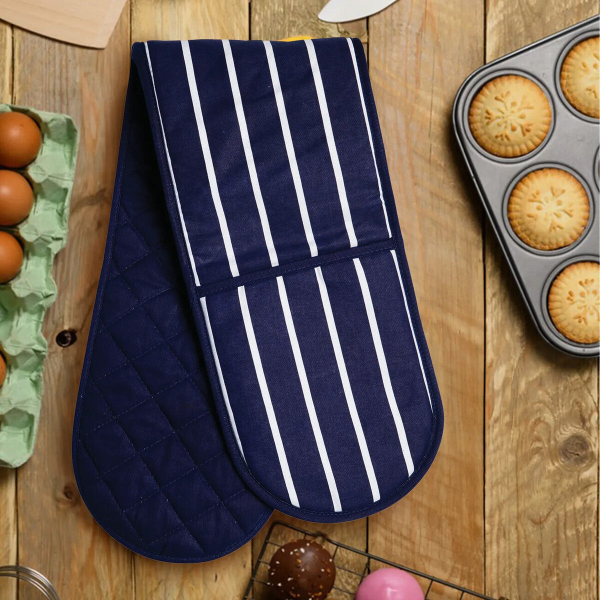 Navy Double Oven Glove