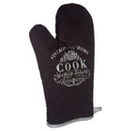 Vintage Style Black Single Oven Glove