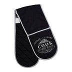 Vintage Style Black Double Oven Glove