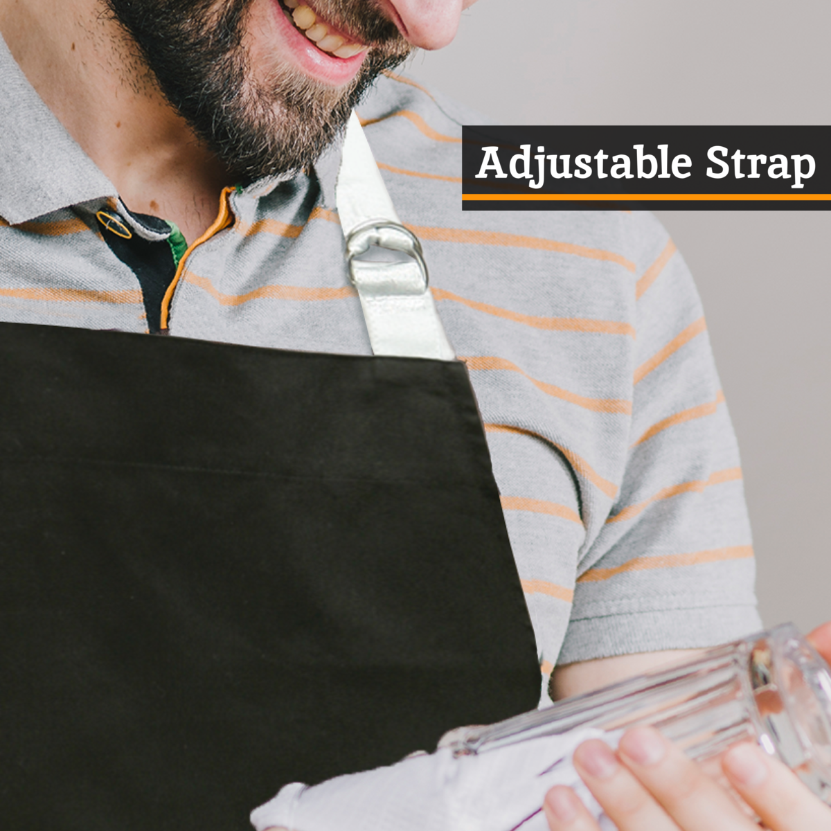 Vintage Style Black Apron