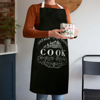 Vintage Style Black Apron