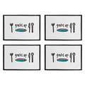Set of Four Grubs Up Placemats