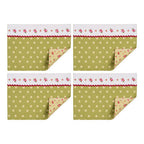 Set of Four Reversible Rose Cork Placemats