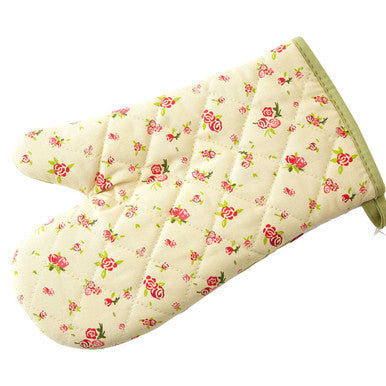 Rose Print Single Oven Glove