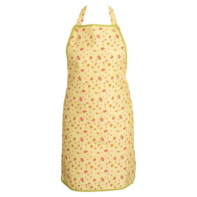 Red Rose Print Apron
