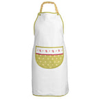 Red Rose Print Apron